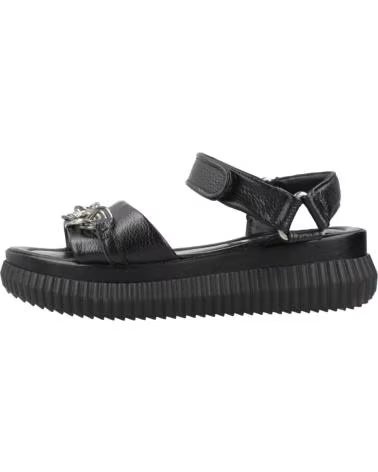 MJUS N18004 PLATFORM SANDALS NERO
