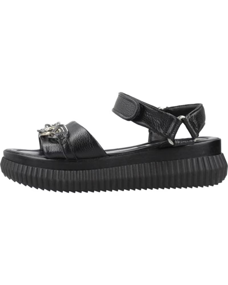 MJUS N18004 PLATFORM SANDALS NERO
