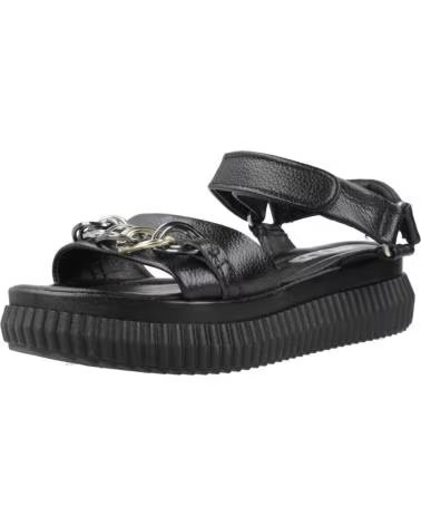 MJUS N18004 PLATFORM SANDALS NERO