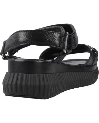 MJUS N18004 PLATFORM SANDALS NERO