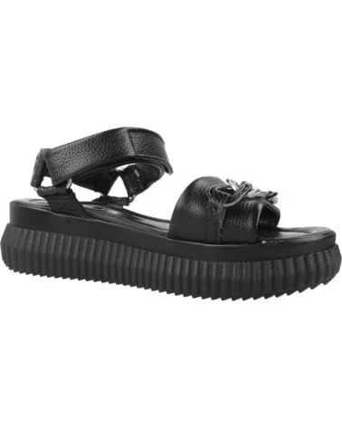 MJUS N18004 PLATFORM SANDALS NERO