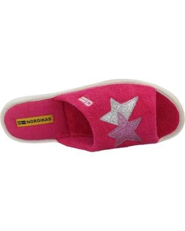 NORDIKAS ZAPATILLAS DE CASA MODELO 2314 TOALLA ROSA FUCSIA FUXIA