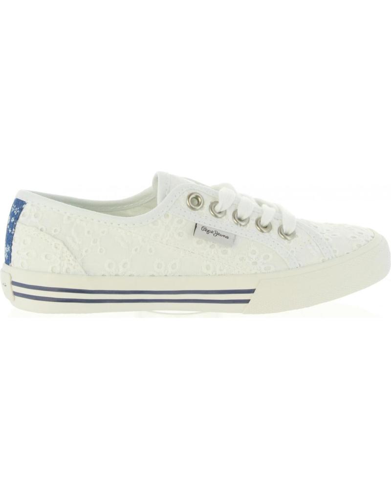 Woman and girl Trainers PEPE JEANS PGS30261 BAKER  800 WHITE