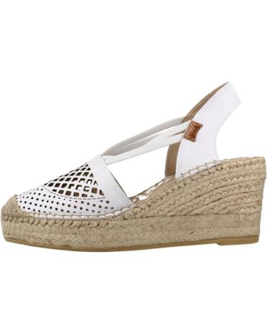 VIDORRETA ALPARGATAS MUJER MODELO 0301V COLOR  BLANCO