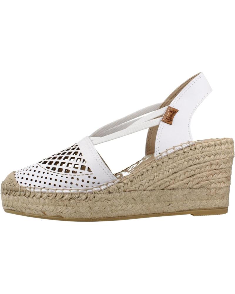 VIDORRETA ALPARGATAS MUJER MODELO 0301V COLOR  BLANCO