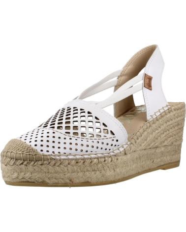 VIDORRETA ALPARGATAS MUJER MODELO 0301V COLOR  BLANCO