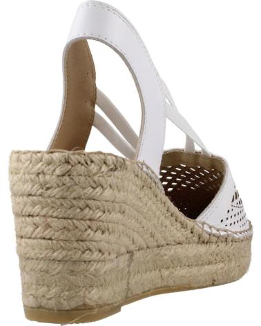 VIDORRETA ALPARGATAS MUJER MODELO 0301V COLOR  BLANCO
