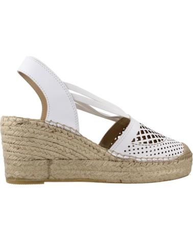 VIDORRETA ALPARGATAS MUJER MODELO 0301V COLOR  BLANCO