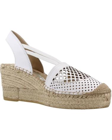 VIDORRETA ALPARGATAS MUJER MODELO 0301V COLOR  BLANCO