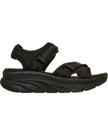 SKECHERS SANDALIAS PLANAS MUJER 163585 NEGRO