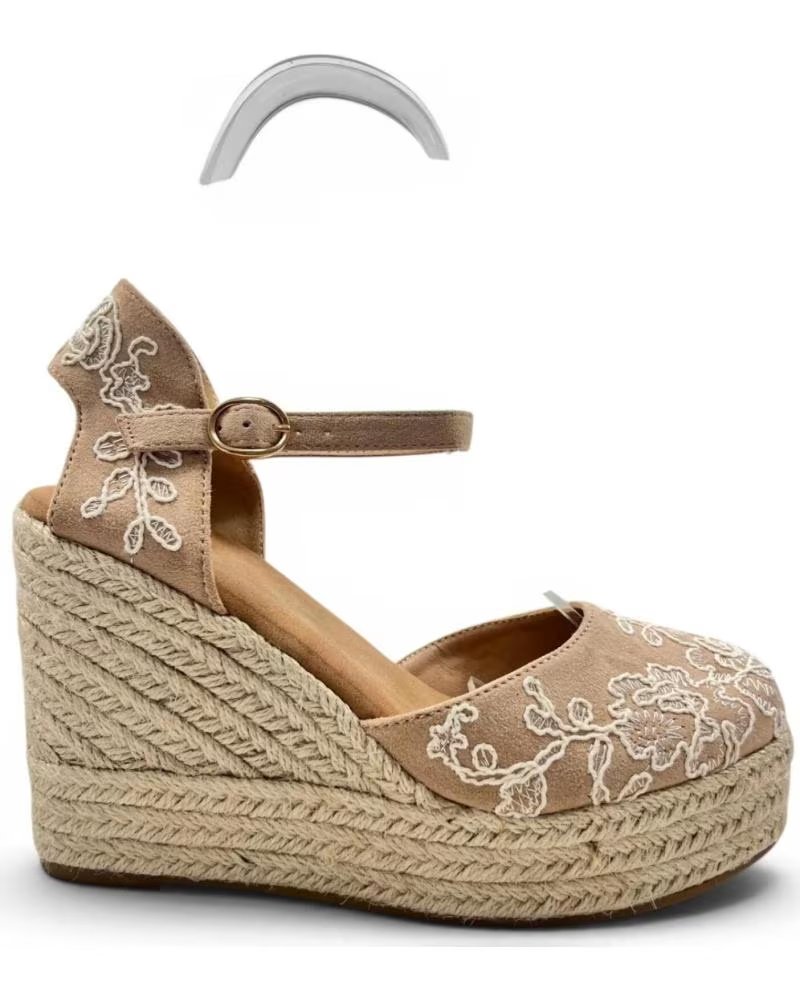 TIMBOS SANDALIA CUÑA ESPARTO 132907 BEIGE