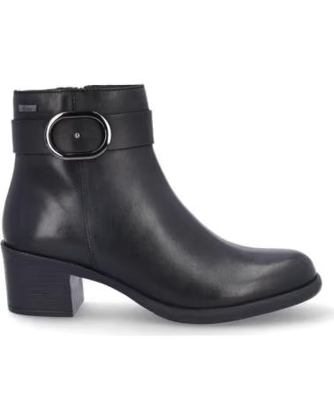 NATURE BOTINES DE MUJER N137-11 DE PIEL EN COLOR NEGRO