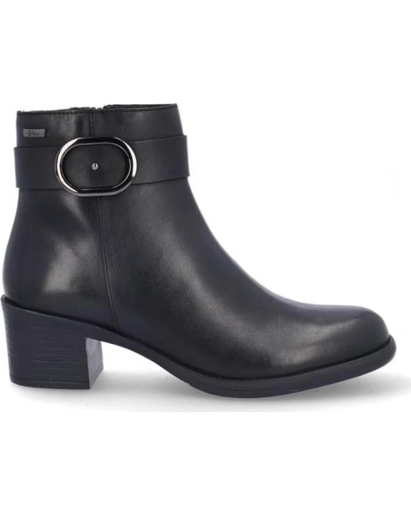 NATURE BOTINES DE MUJER N137-11 DE PIEL EN COLOR NEGRO