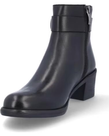 NATURE BOTINES DE MUJER N137-11 DE PIEL EN COLOR NEGRO