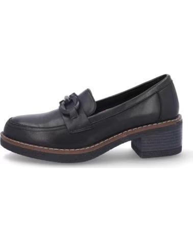 NATURE MOCASINES DE PIEL N121-11 PARA MUJER NEGROPIEL NEGRO