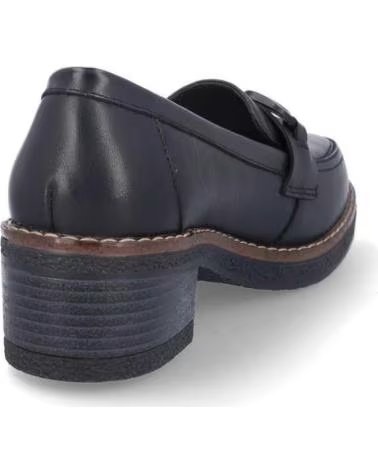 NATURE MOCASINES DE PIEL N121-11 PARA MUJER NEGROPIEL NEGRO