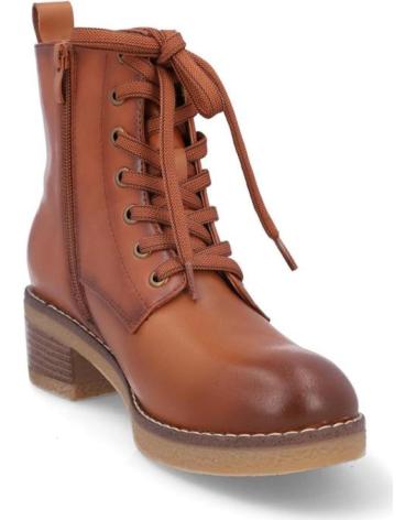 NATURE BOTINES DE MUJER N118-33 EN PIEL COLOR CAMEL CAMELPIEL