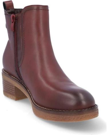 NATURE BOTINES DE MUJER N117-15 PIEL BURDEOSPIEL BURDEOS