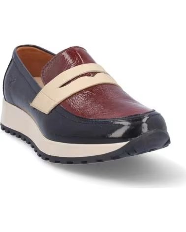 KANGAROOS MOCASINES 908-51 CHAROL ARRUGADO NEGRO-CEREZA ARRUG NEGRO-CEREZACHAROL NEGRO-C