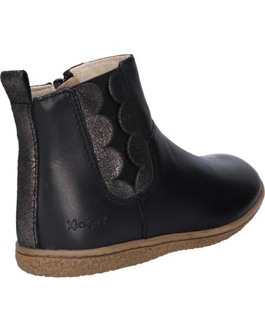 Botines de Niña y Niño KICKERS 830080-30 VETUDI COW WINNIE 83 NOIR METALLISE