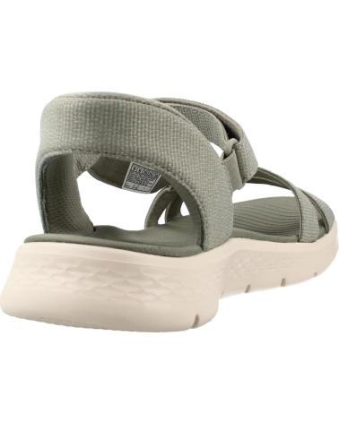 SKECHERS SANDALIAS MUJER MODELO SLIP-INS GO WALK FLEX COLOR VERDE SAG SAGE