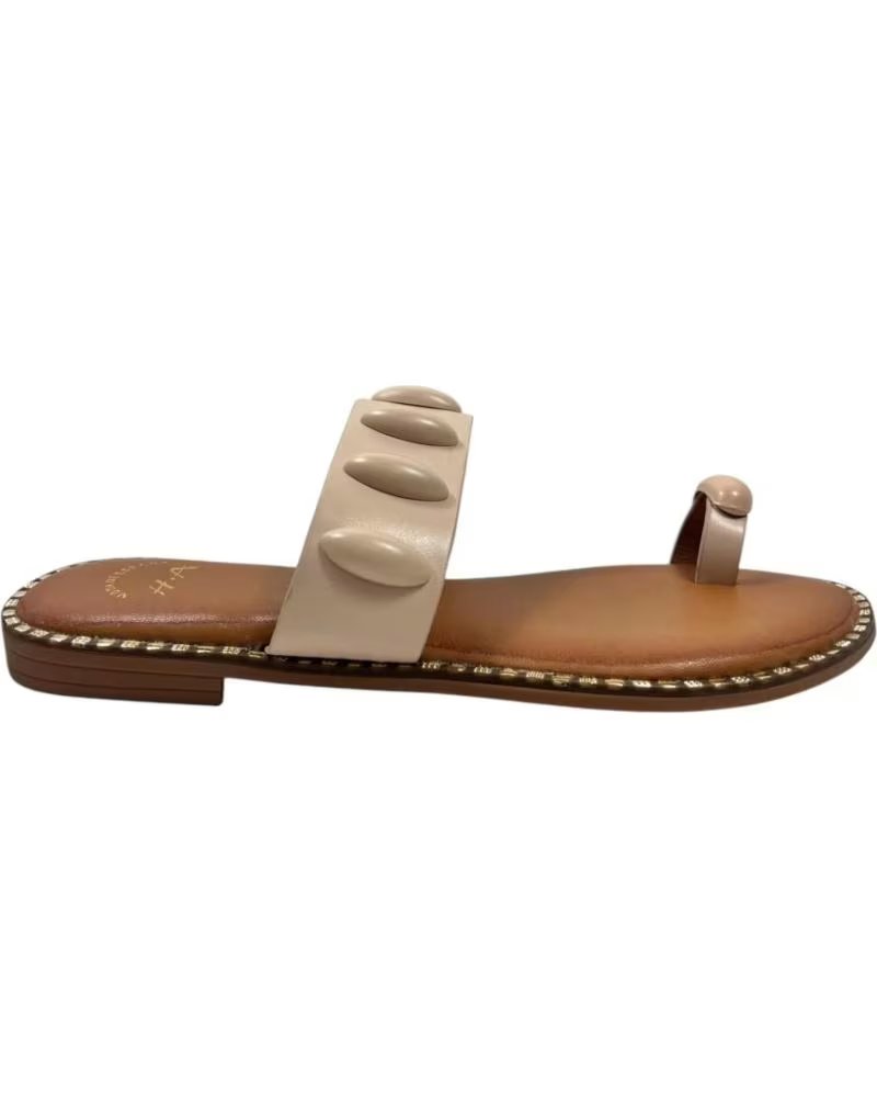 TIMBOS SANDALIA ESCLAVA DEDO PLANA MUJER 132994 BEIGE