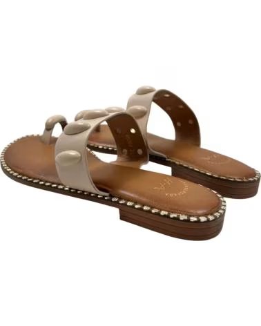 TIMBOS SANDALIA ESCLAVA DEDO PLANA MUJER 132994 BEIGE