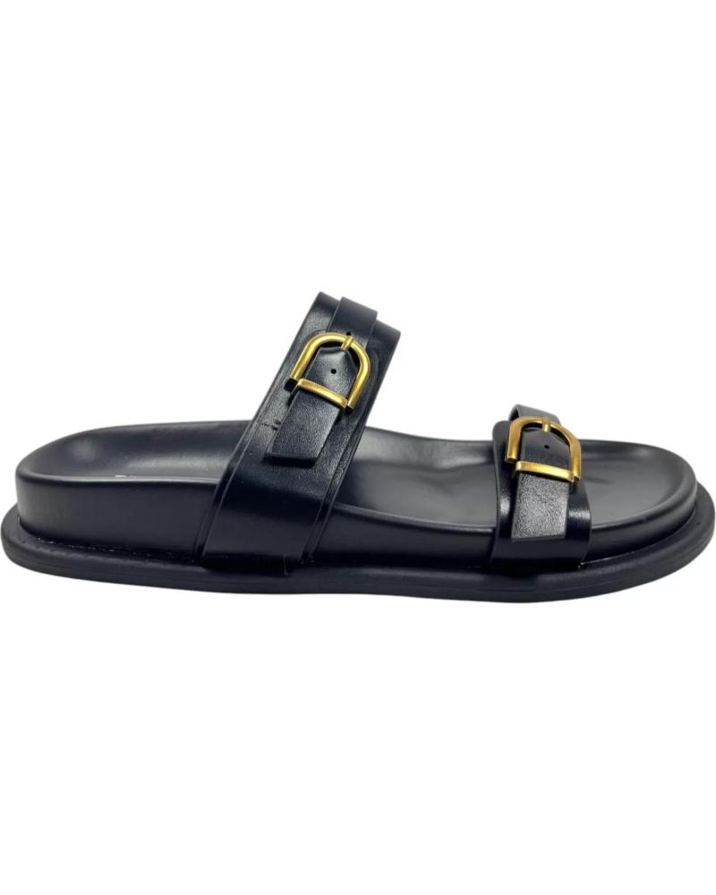 TIMBOS SANDALIA PLANA DE MUJER 132991 NEGRO