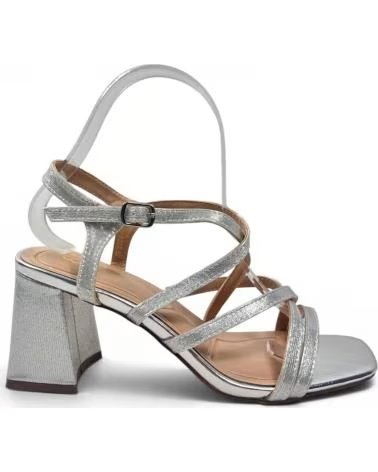 TIMBOS SANDALIA TACON FIESTA DE MUJER PLATA 132978 PLATEADO
