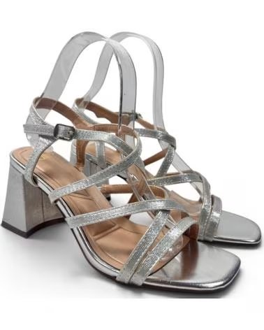 TIMBOS SANDALIA TACON FIESTA DE MUJER PLATA 132978 PLATEADO