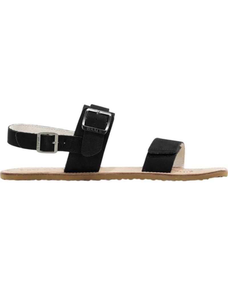 WAALS SANDALIA BAREFOOT ARTESANA DUNE I 163 BLACK NEGRO