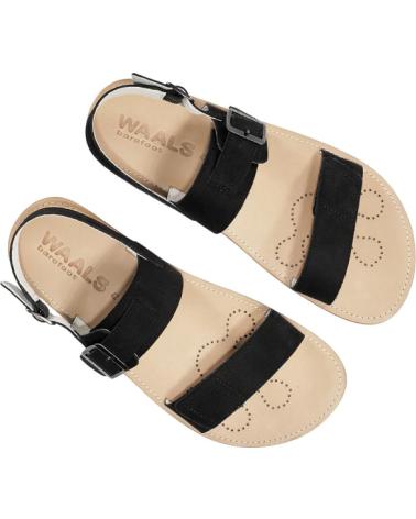 WAALS SANDALIA BAREFOOT ARTESANA DUNE I 163 BLACK NEGRO
