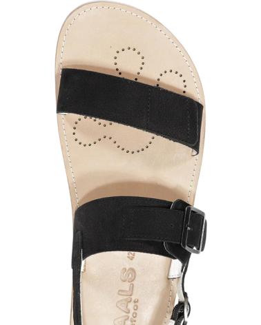 WAALS SANDALIA BAREFOOT ARTESANA DUNE I 163 BLACK NEGRO