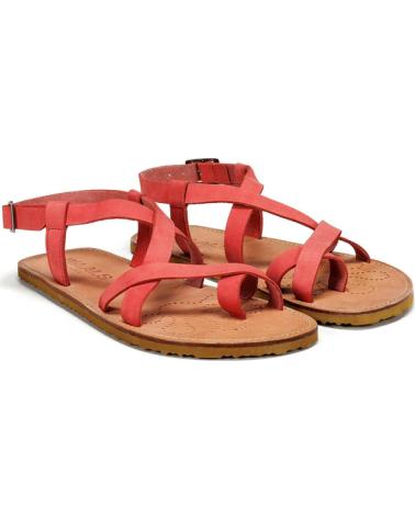 WAALS SANDALIA BAREFOOT HANCRAFTED NATUR I MUJ 70 CORAL VARIOS COLORES