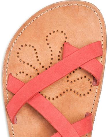 WAALS SANDALIA BAREFOOT HANCRAFTED NATUR I MUJ 70 CORAL VARIOS COLORES