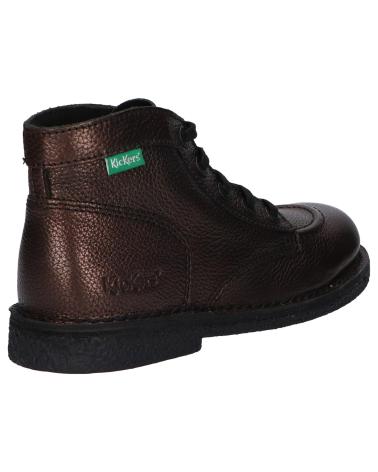 Bottines pour Femme KICKERS 879224-50 LEGENDIKNEW CUIR SHIMMER ECO 93 MARRON PEWTER