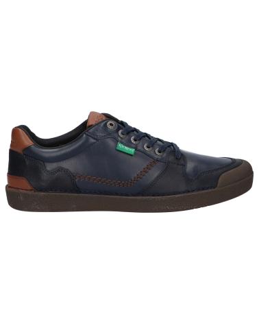 Sapatos KICKERS  de Homem 912090-60 KICK TRIGOLO CUIR SPLIT  101 MARINE-COGNAC