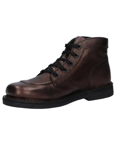 Bottines pour Femme KICKERS 879224-50 LEGENDIKNEW CUIR SHIMMER ECO 93 MARRON PEWTER