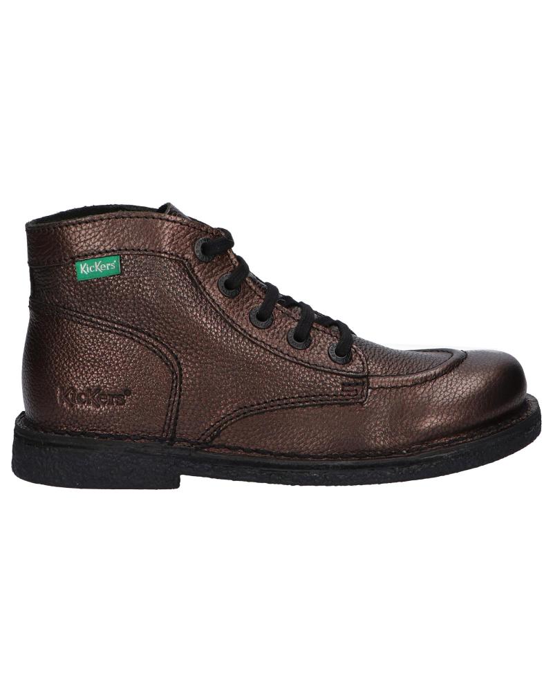 Bottines pour Femme KICKERS 879224-50 LEGENDIKNEW CUIR SHIMMER ECO 93 MARRON PEWTER
