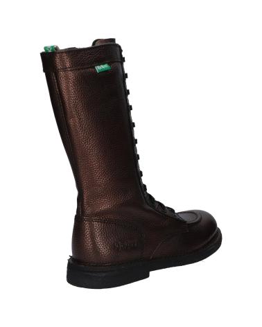 Bottes pour Femme KICKERS 444319-50 MEETKIKNEW CUIR SHIMMER ECO 93 MARRON PEWTER