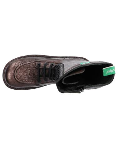 Bottes pour Femme KICKERS 444319-50 MEETKIKNEW CUIR SHIMMER ECO 93 MARRON PEWTER