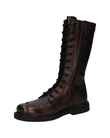 Bottes pour Femme KICKERS 444319-50 MEETKIKNEW CUIR SHIMMER ECO 93 MARRON PEWTER