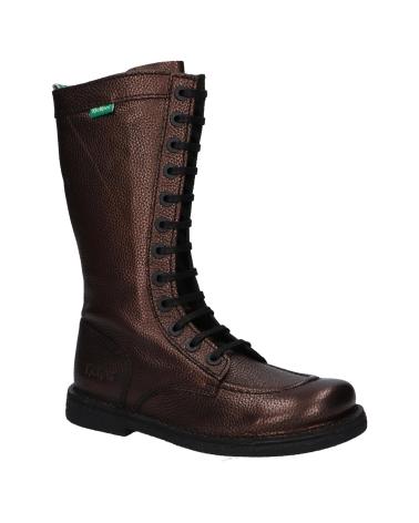 Bottes pour Femme KICKERS 444319-50 MEETKIKNEW CUIR SHIMMER ECO 93 MARRON PEWTER