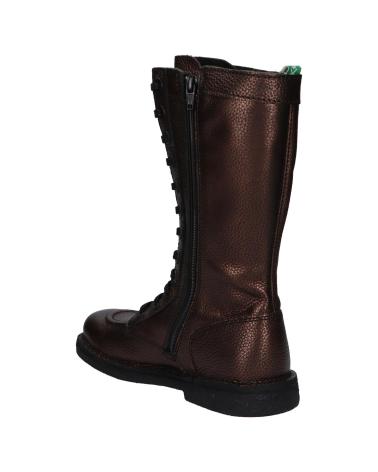 Bottes pour Femme KICKERS 444319-50 MEETKIKNEW CUIR SHIMMER ECO 93 MARRON PEWTER