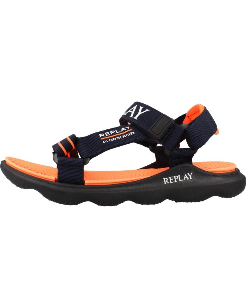 REPLAY SANDALIAS NINO MODELO SPACER 2 COLOR AZUL NVFLGR