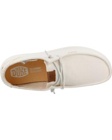 HEY DUDE ZAPATOS INFORMALES MUJER MODELO WENDY RISE CHAMBRAY GRID COL SNWHT