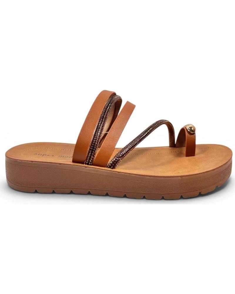 TIMBOS SANDALIA ESCLAVA PLANA 133105 MARRóN