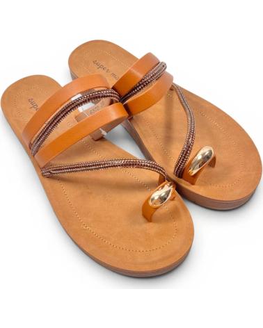 TIMBOS SANDALIA ESCLAVA PLANA 133105 MARRóN