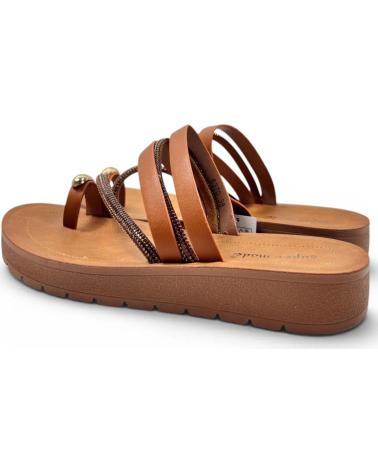 TIMBOS SANDALIA ESCLAVA PLANA 133105 MARRóN