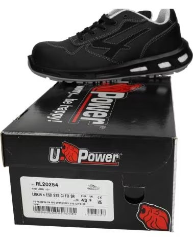 U-POWER ZAPATILLAS DE SEGURIDAD RL20254 NEGRAS NEGRO